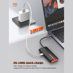 هاب 5 پورت USB-C الدینیو مدل DS-25H