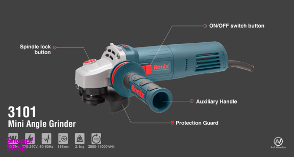 مینی فرز دیمر دار 1200 وات رونیکس مدل 3101