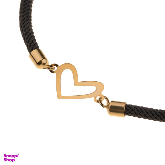 دستبند طلا 18 عیار دخترانه وی وی گلد گالری مدل قلب کد GRS2218