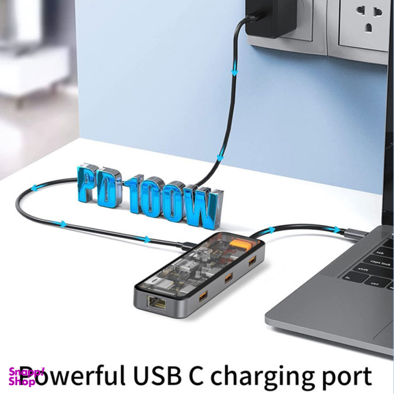 هاب 8 پورت Type-C ویوو مدل Cyber CB008