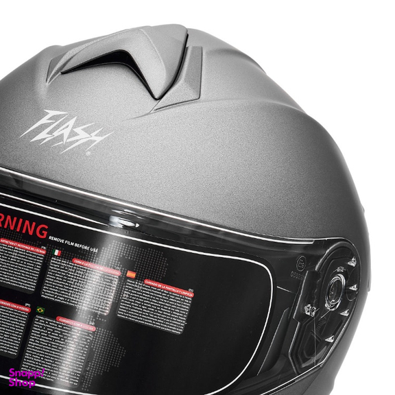 کلاه کاسکت فک متحرک فلش مدل 935SSV Titanium Gray