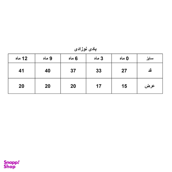 بادی نوزادی او بیبی مدل 1071-093