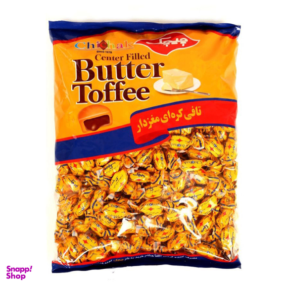 تافی کره ای مغزدار چیچک وزن 900 گرم