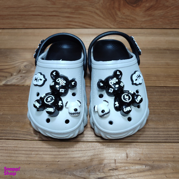 صندل بچگانه کراکس زیتون مدل فلای رنگ مشکی طوسی