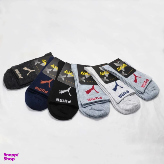 جوراب مردانه آکام مدل puma مجموعه 6 عددی