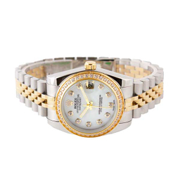 ساعت عقربه ای زنانه رولکس مدل دیت جاست مدیوم کد Rolex-3347-L