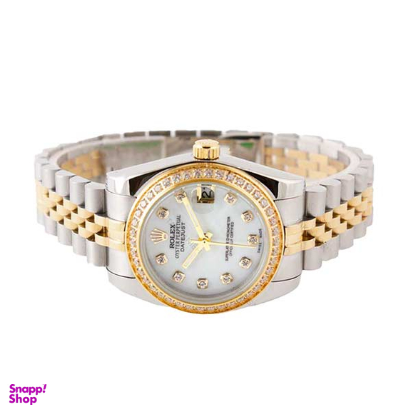 ساعت عقربه ای زنانه رولکس مدل دیت جاست مدیوم کد Rolex-3347-L