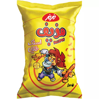 اسنک طلایی بزرگ مزپف مزمز وزن 60 گرم