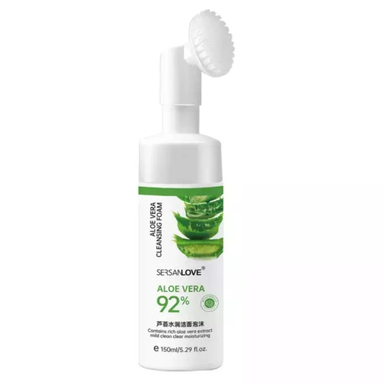 فوم شستشو صورت سرسان لاو مدل آلوئه ورا کد 055 حجم 150 میلی لیتر