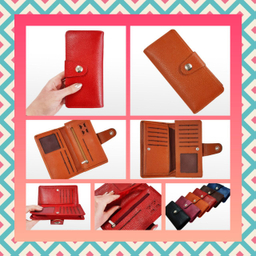 کیف پول چرم سهند چرم مدل کاملیا