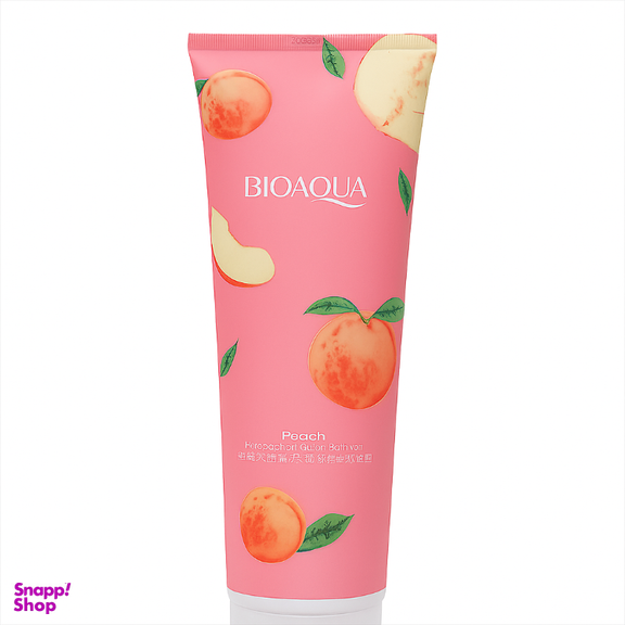 اسکراب لایه بردار بایوآکوا مدل هلو حجم 250 میلی لیتر