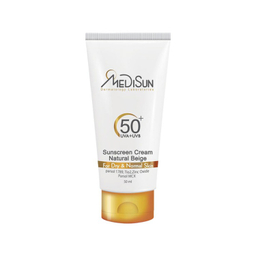 کرم ضد آفتاب رنگی مدیسان مدل G074 با SPF50 رنگ بژ طبیعی حجم 50 میلی لیتر