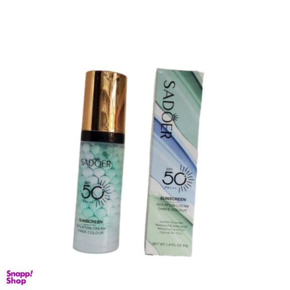 پرایمر ضد آفتاب سادور مدل مخملی SPF 50 وزن 40 گرم