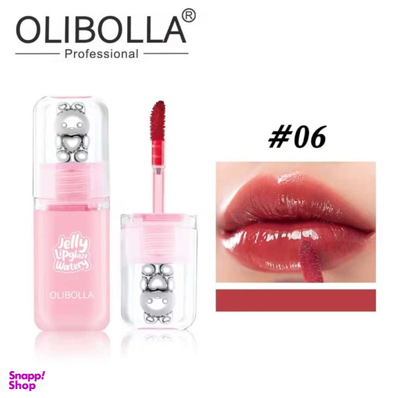 رژ لب مایع اولیبولا مدل Jelly Lipglaze Watery کد 06 حجم 4.5 میلی لیتر