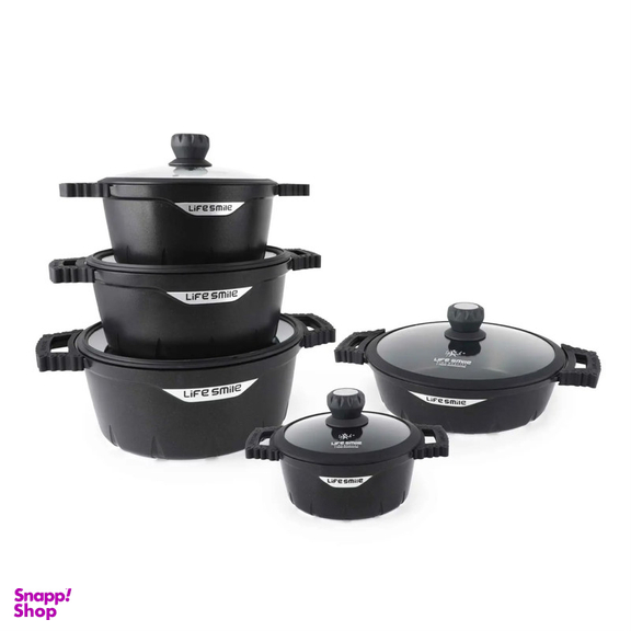 سرویس پخت و پز 20 پارچه لایف اسمایل قابلمه و تابه مدل FL-20