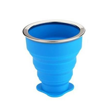 لیوان سیلیکونی جمع شو درب دار کد 17536