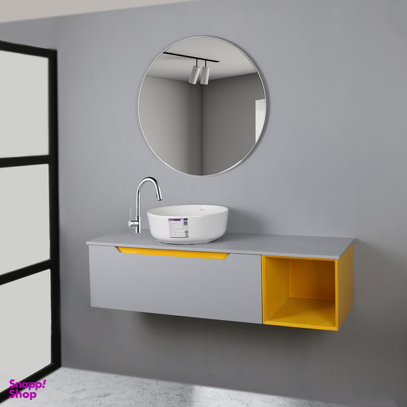 ست کابینت و روشویی دلفین مدل 12040-gr به همراه آینه