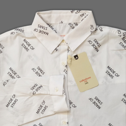 شومیز آستین بلند دخترانه کولزیون مدل Stars کد 223