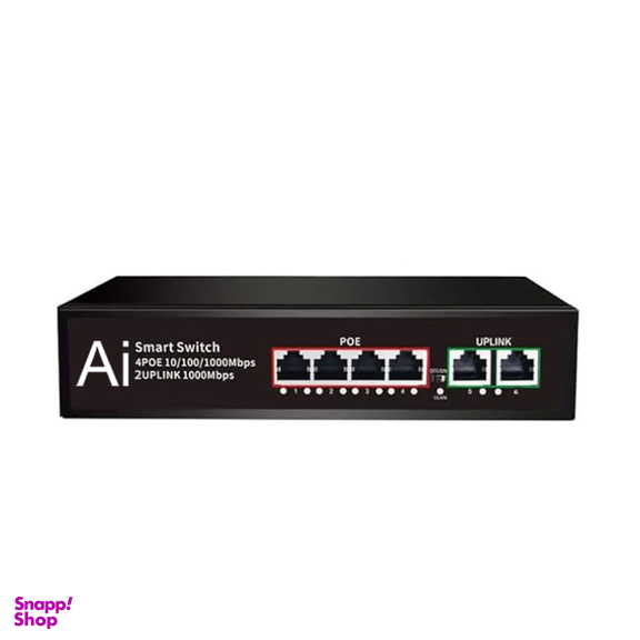 سوییچ مدل Port 1000 POE Port Uplink 1000 کد Ai