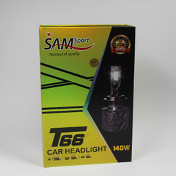 لامپ هدلایت خودرو سام مدل T-66 پایه H1 بسته 2 عددی