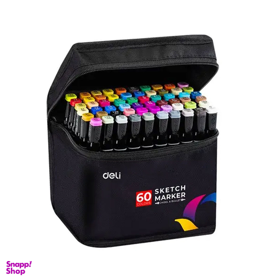 ماژیک دوسر 60 رنگ دلی مدل Sketch Markers