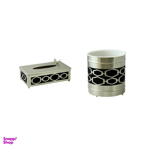 ست سطل زبیاه و جای دستمال کاغذی شش ضلعی سالینو کد N-591