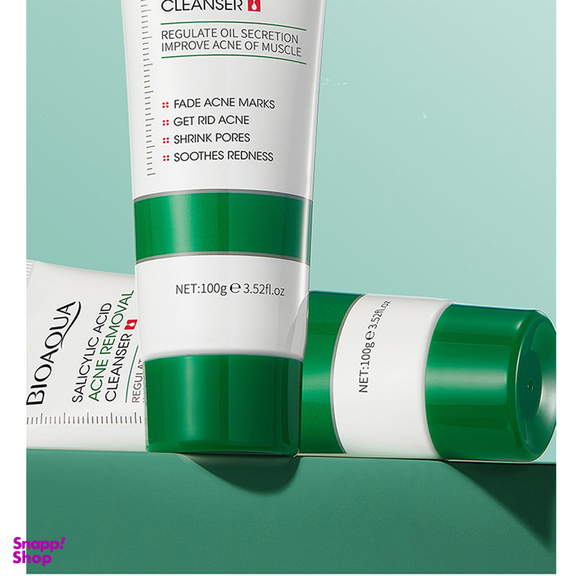 فوم شستشو صورت بایو آکوآ مدل سالیسیلیک اسید حجم 100 میلی لیتر