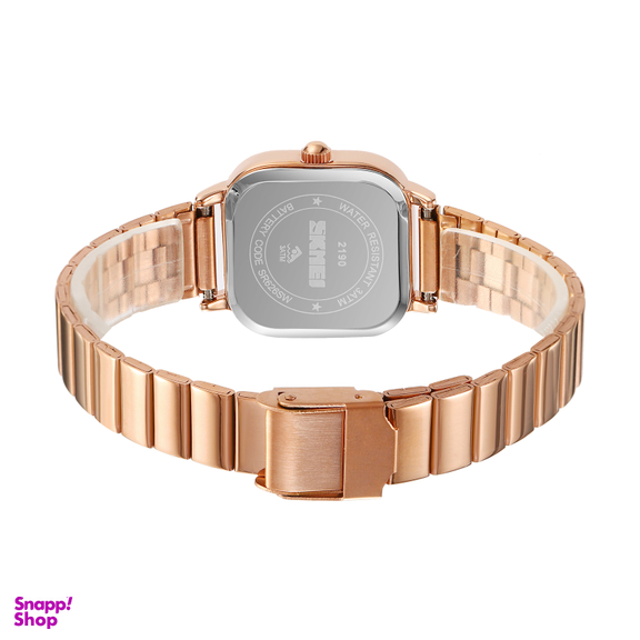 ساعت مچی عقربه ای زنانه اسکمی مدل 2190 رنگ رزگلد