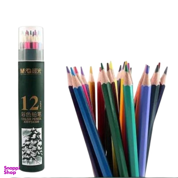 مداد رنگی 12 رنگ ام اند جی کد 12345