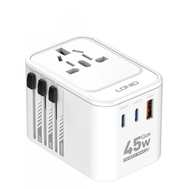 شارژ دیواری 45 وات الدینیو مدل Ldnio Travel Converter Adapter Z8