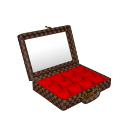 جعبه ساعت 12 خانه چرم طرح کیف سامسونتی کد TW-2481