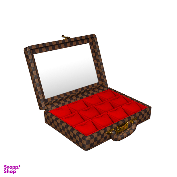 جعبه ساعت 12 خانه چرم طرح کیف سامسونتی کد TW-2481