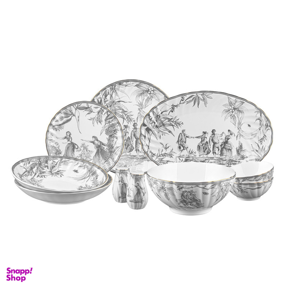 سرویس غذا خوری 28 پارچه 6 نفره گلد کیش مدل آدلیا GK646386