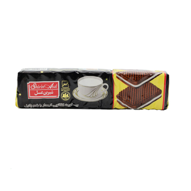 بیسکویت کرم دار با طعم کاکائو شیرین عسل وزن 120 گرم