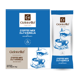 کافی میکس 3×1 وانیلی گونتلو وزن 200 گرم بسته 10 عددی