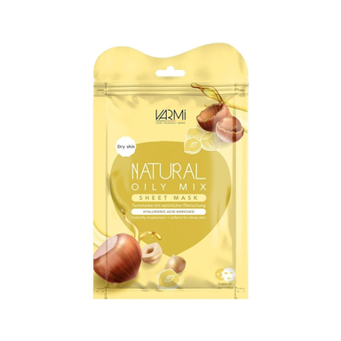 ماسک صورت نقابی وارمی مدل روغن بادام بسته 2 عددی