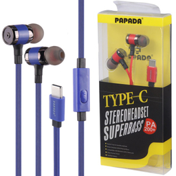 هندزفری باسیم پاپادا مدل Type-C PA200 طول 1.2 متر