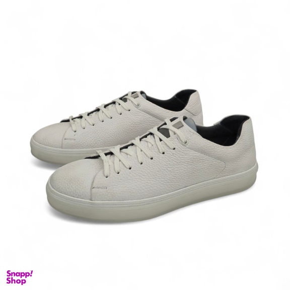 کفش طبی مردانه چرم ریباری مدل P2 رنگ سفید