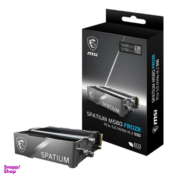 اس اس دی اینترنال ام اس آی مدل SPATIUM M580 PCIe 5.0 NVMe M.2 FROZR