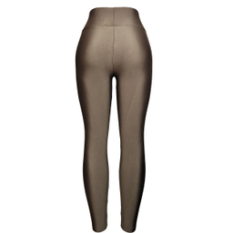 لگینگ زنانه رویین تن مدل براق رنگ سبز زیتونی