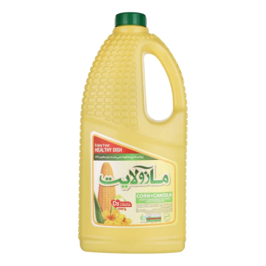 روغن ذرت و کانولا ویتامینه مازولایت حجم 1.5 لیتر