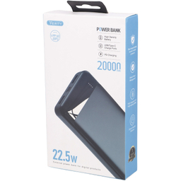 پاوربانک 22.5 وات وریتی مدل EG-PP140-22PD ظرفیت 20000 میلی آمپر ساعت