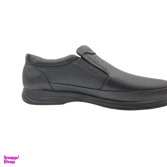 کفش طبی مردانه چرم ریباری مدل R79 رنگ مشکی