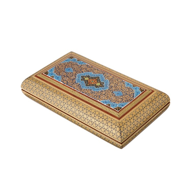 جعبه جواهرات خاتم کاری خادم ملت کد 1084