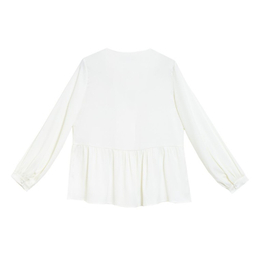 شومیز زنانه برنس مدل شکوفا رنگ سفید