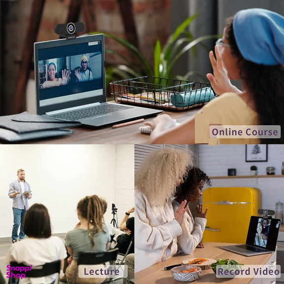وب کم پاویفو مدل 4K AI Auto-Framing With Remote Control