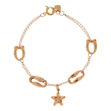 دستبند طلا 18 عیار زنانه سین سان مدل A15