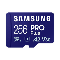 کارت حافظه MicroSDXC سامسونگ مدل Samsung PRO PLUS UHS-I U3 A2 V30 ظرفیت 256 گیگابایت به همراه آداپتور