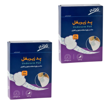 پد عرق گیر تافته مدل T40 تعداد 2 بسته 20 عددی