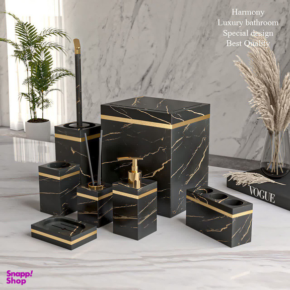 ست سرویس بهداشتی 7 پارچه هارمونی مدل رویا ماربل HA کد TP767